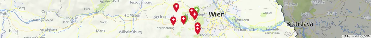 Map view for Pharmacies emergency services nearby Tullnerbach (Sankt Pölten (Land), Niederösterreich)